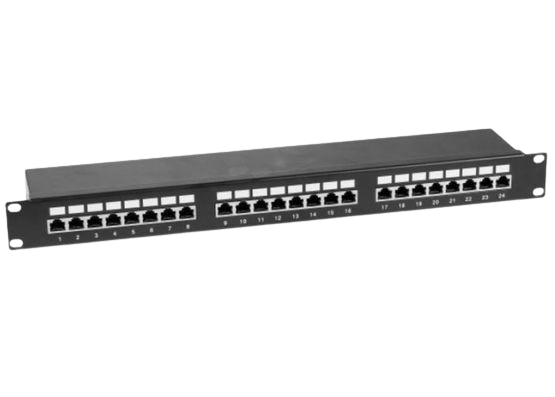 Cybertek Panneau 19" 1U 24 PORTS CAT6 STP  - Accessoire boîtier - 2