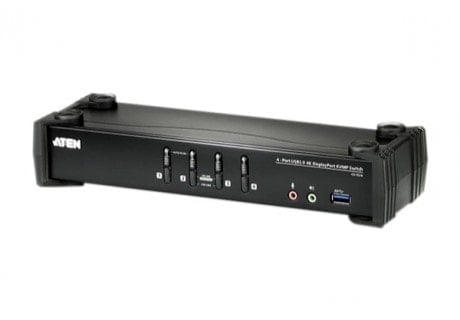 Commutateur et splitter Aten CS1924 KVM Displayport 1.2/USB3.0/Jack - 4 UC