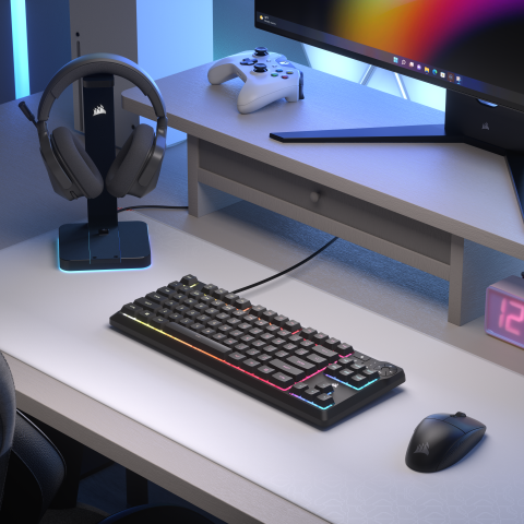 Corsair K55 Core TKL RGB - Clavier PC Corsair - Cybertek.fr - 1