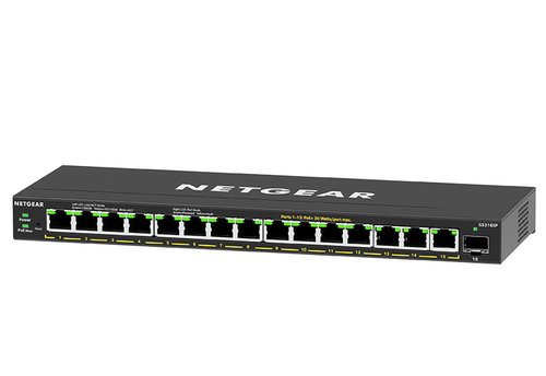 Switch Netgear GS316EP-100PES - 10/100/1000/Avec POE/Non empilable/Manageable - 1