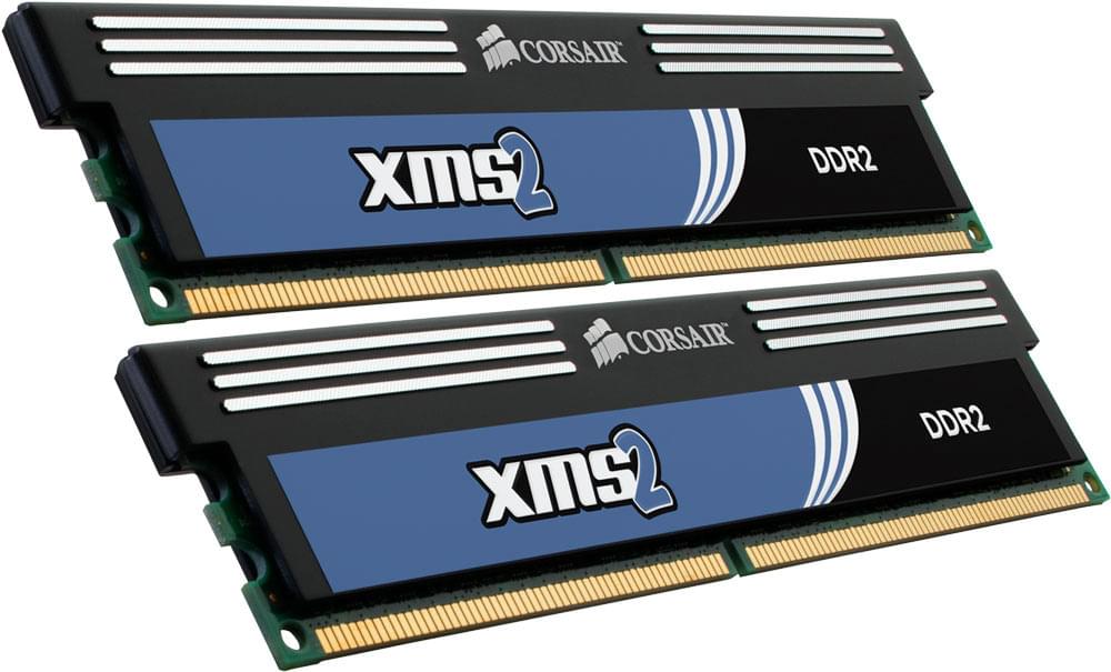 Corsair  4Go DDR2 800MHz PC6400 - Mémoire PC Corsair sur Cybertek.fr - 0