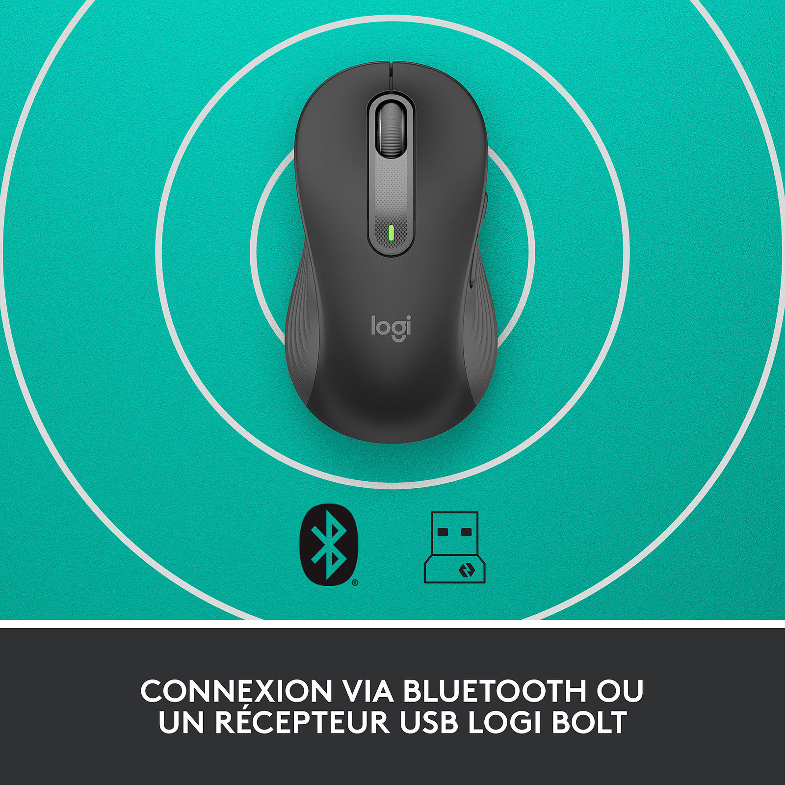 Logitech Signature M650 L Gaucher Bluetooth - Souris PC Logitech - 1