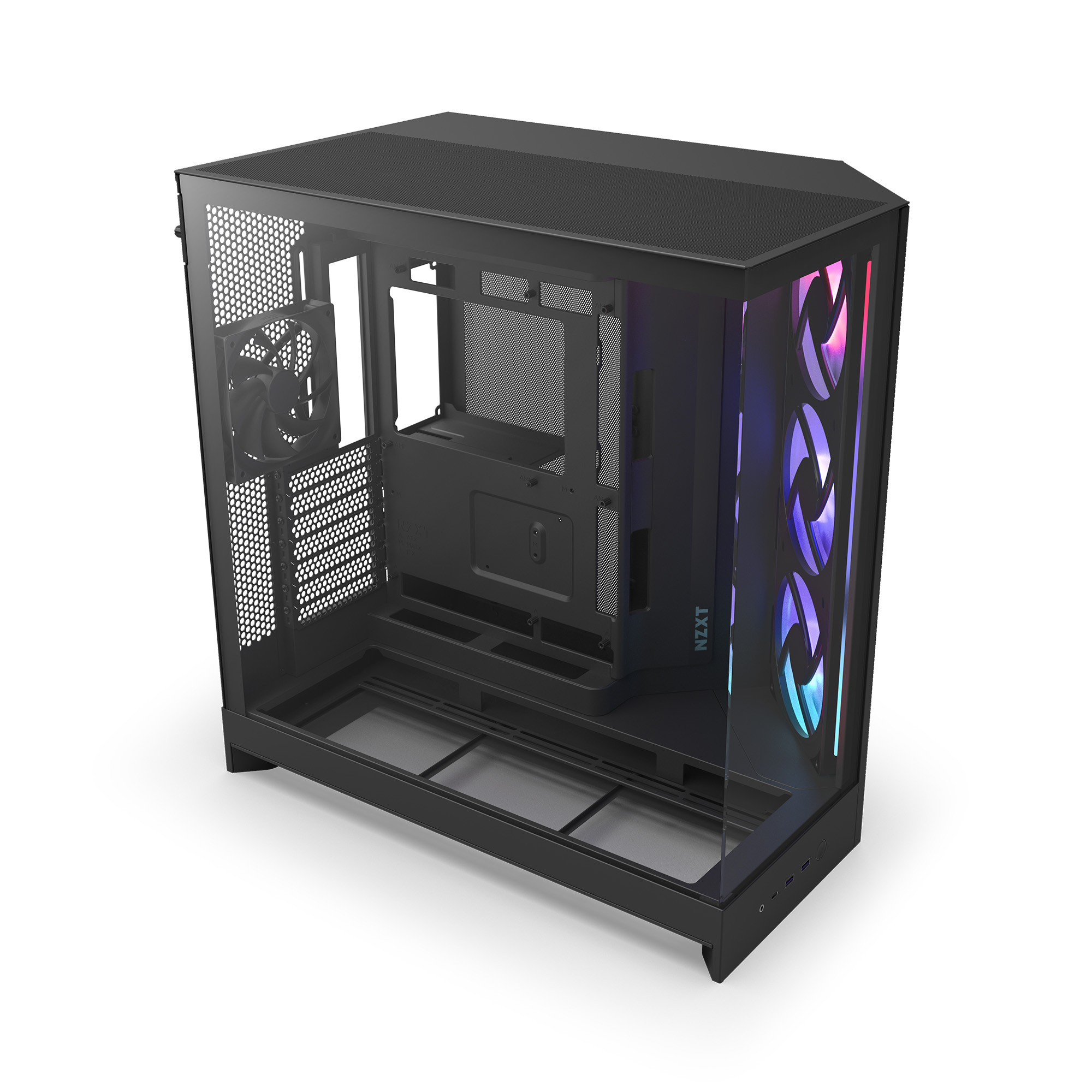 NZXT H9 Flow RGB Noir Noir - Boîtier PC NZXT - Cybertek.fr - 1