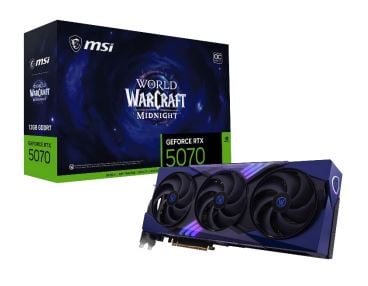 Carte graphique MSI RTX 5070 12G World of Warcraft MIDNIGHT VOID OC