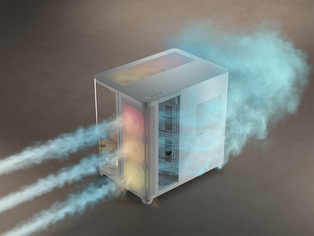 Corsair Air 5400 LX-R RGB Link Blanc Blanc - Boîtier PC Corsair - 9