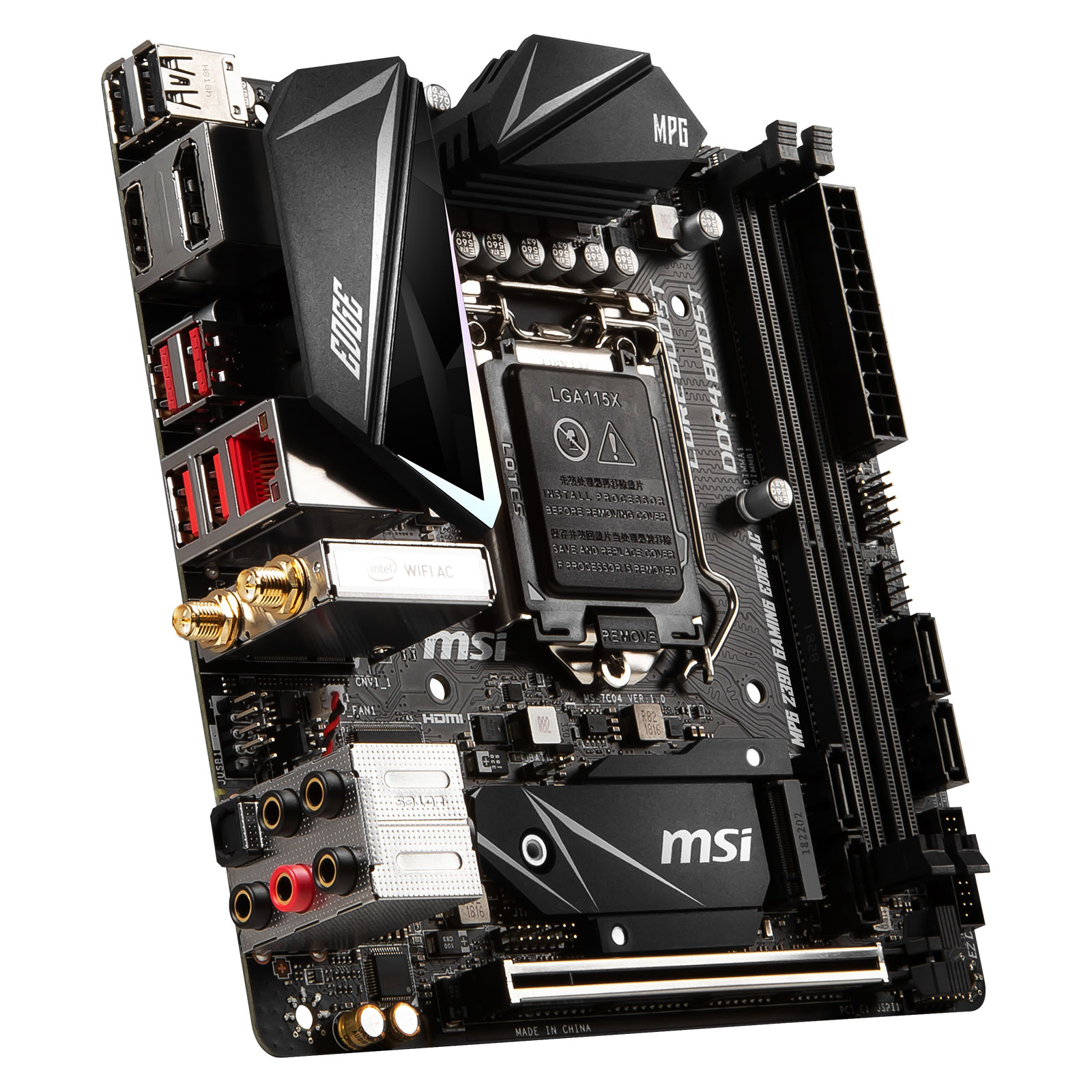 MSI Z390I GAMING EDGE AC Mini-ITX  - Carte mère MSI - Cybertek.fr - 3