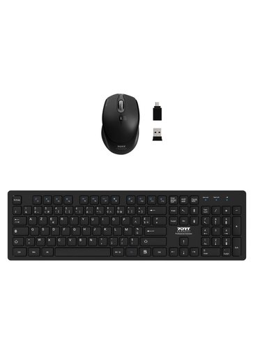 Port PROFESSIONNEL SANS FIL SOURIS & CLAVIER - Pack Clavier/Souris - 10