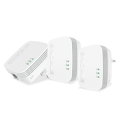 Adaptateur CPL Strong POWERL600TRIMINI (600Mbps) - Pack de 3