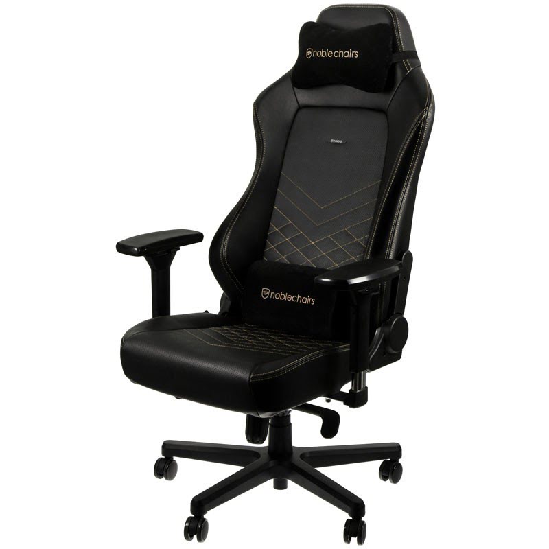 NobleChairs HERO Noir/Or - Siège PC Gamer - Cybertek.fr - 3
