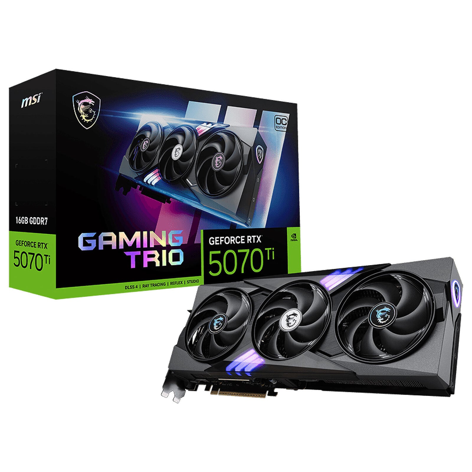 PNY RTX 5070 Ti 16GB Triple Fan  - Carte graphique PNY - 0