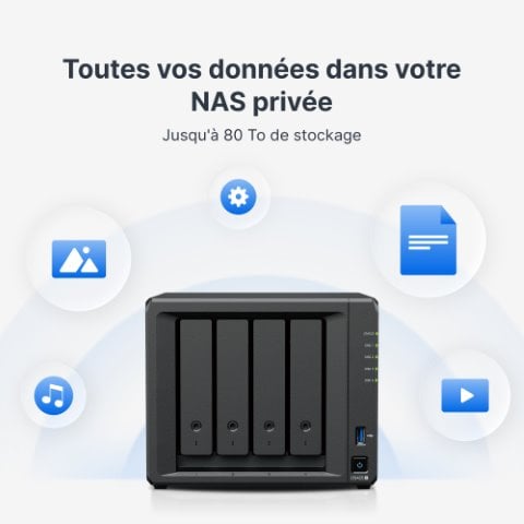 Synology DS425+ - 4 Baies  - Serveur NAS Synology - Cybertek.fr - 6