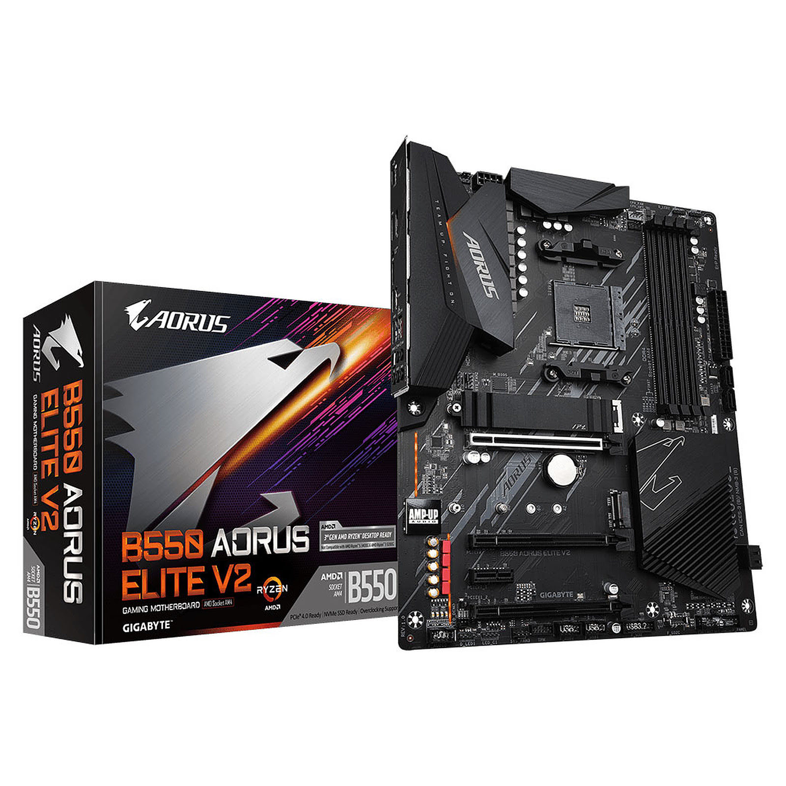 Gigabyte B550 AORUS ELITE V2 ATX  - Carte mère Gigabyte - 0