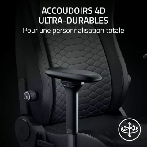 Razer Iskur V2 NewGen Noir - Siège PC Gamer - Cybertek.fr - 5