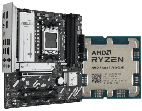 Kit Upgrade PC Asus PRIME B840M-A WIFI + Ryzen 7 7800X3D tray Cybertek