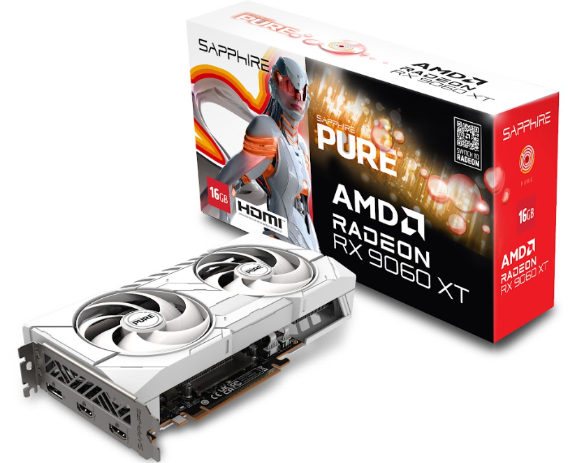 Sapphire Pure Radeon RX 9060 XT GAMING OC 16GB - Carte graphique - 1