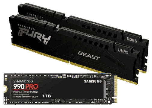 KF560C30BBEK2-32 + 1To M.2 NVMe - 990 PRO - Cybertek.fr - 0