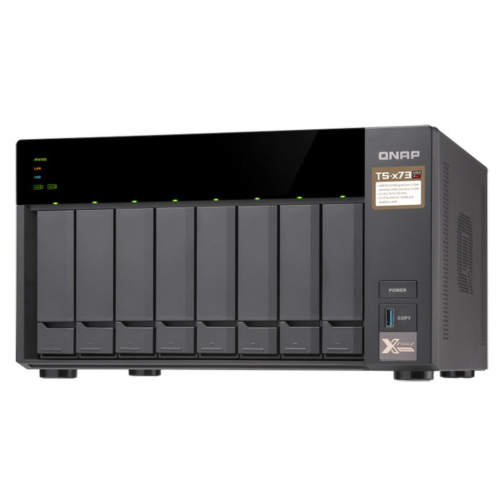 Qnap TS-873-8G - 8 HDD - Serveur NAS Qnap - Cybertek.fr - 3