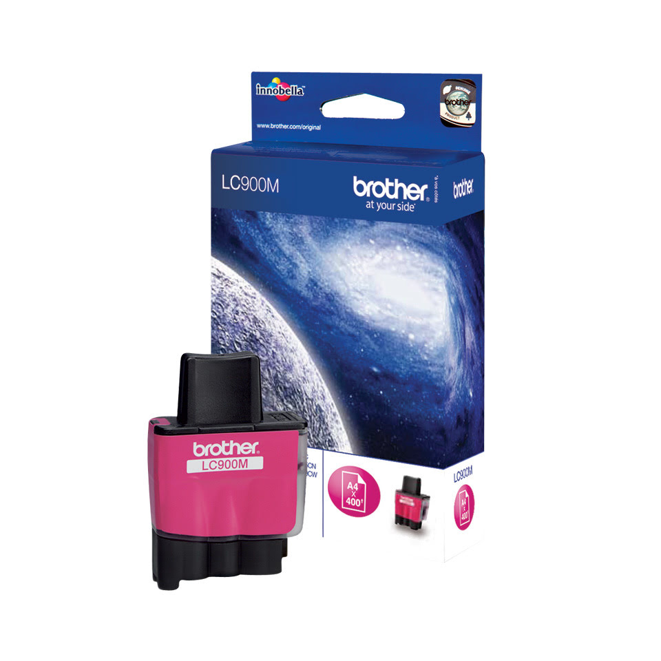 Cartouche LC900M Magenta pour imprimante Jet d'encre Brother - 0