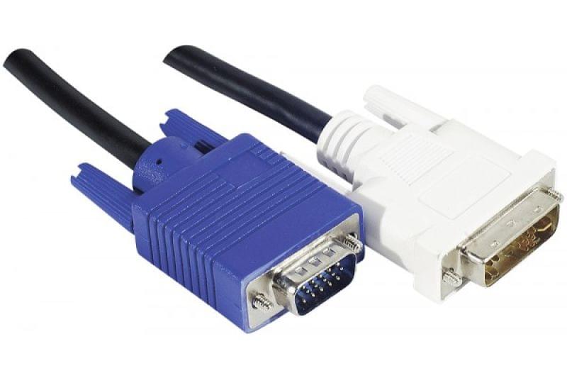 Câble DVI Male vers VGA - 1.8m - Connectique PC - Cybertek.fr - 0