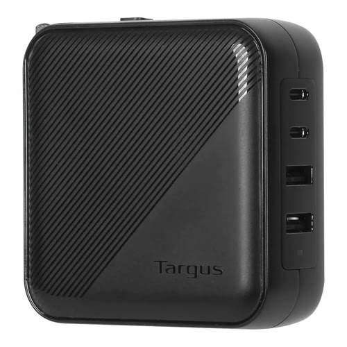 image produit Targus Chargeur mural GaN 100W - 2 ports USB-C Cybertek