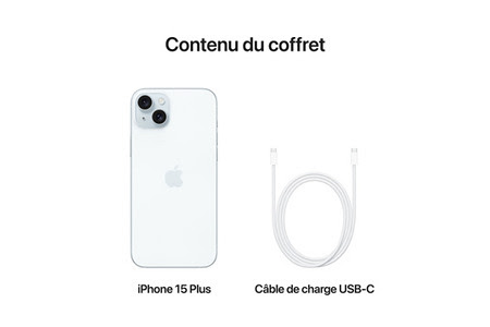 Apple iPhone 15 Plus 256Go - Bleu - Téléphonie Apple - Cybertek.fr - 2