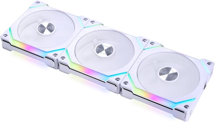 image produit Lian-Li UNI FAN SL120 V2 RGB - Blanc - Pack de 3 Cybertek