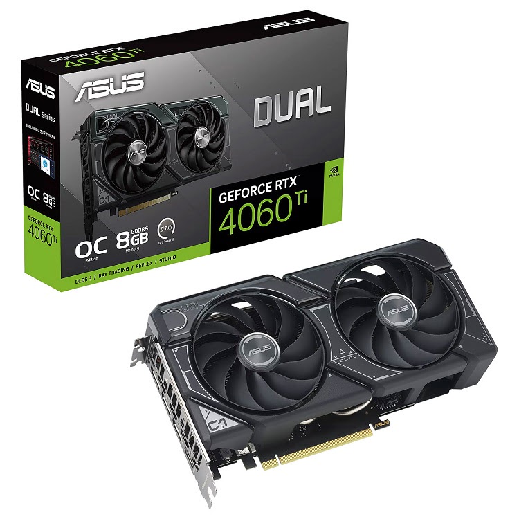 Asus DUAL-RTX4060TI-O8G  - Carte graphique Asus - Cybertek.fr - 0