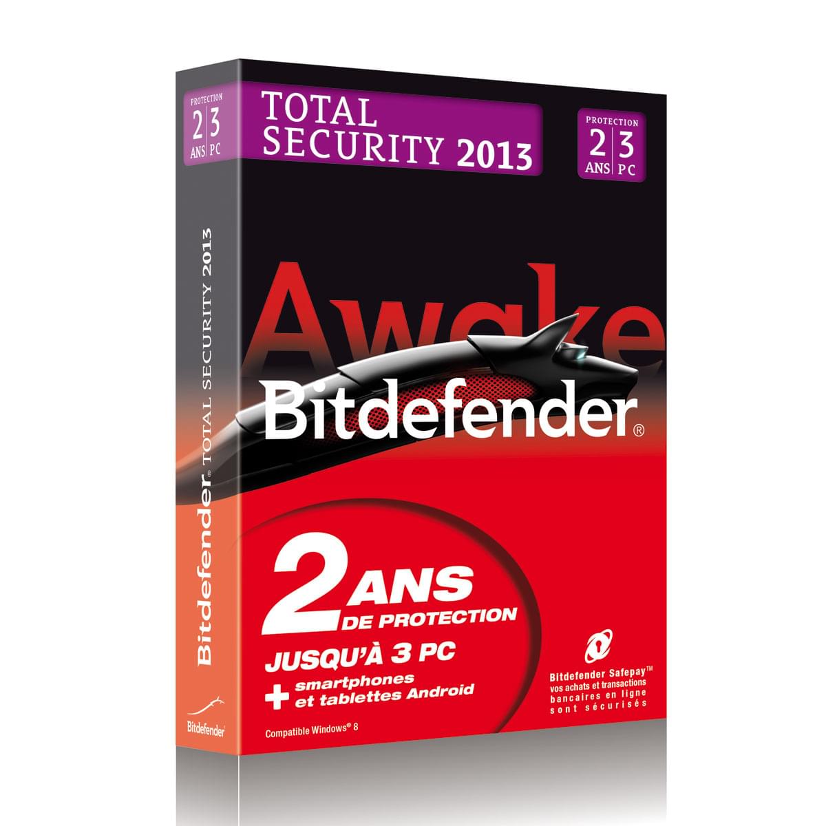 Bitdefender Total Security 2013 - 2 ans - 3 postes PROMO - Logiciel sécurité - 0