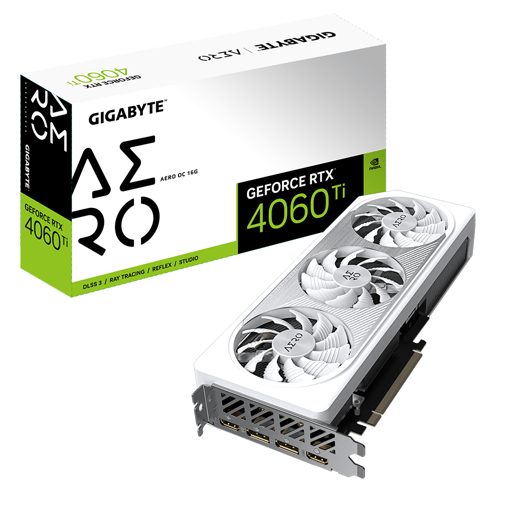 image produit Gigabyte GeForce RTX 4060 Ti 16GB AERO OC Cybertek