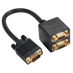 image produit   Câble repartiteur VGA  1UC-2 Ecrans simultanés Cybertek