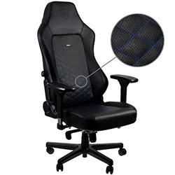 NobleChairs HERO - Noir/Bleu/Simili Cuir/4D