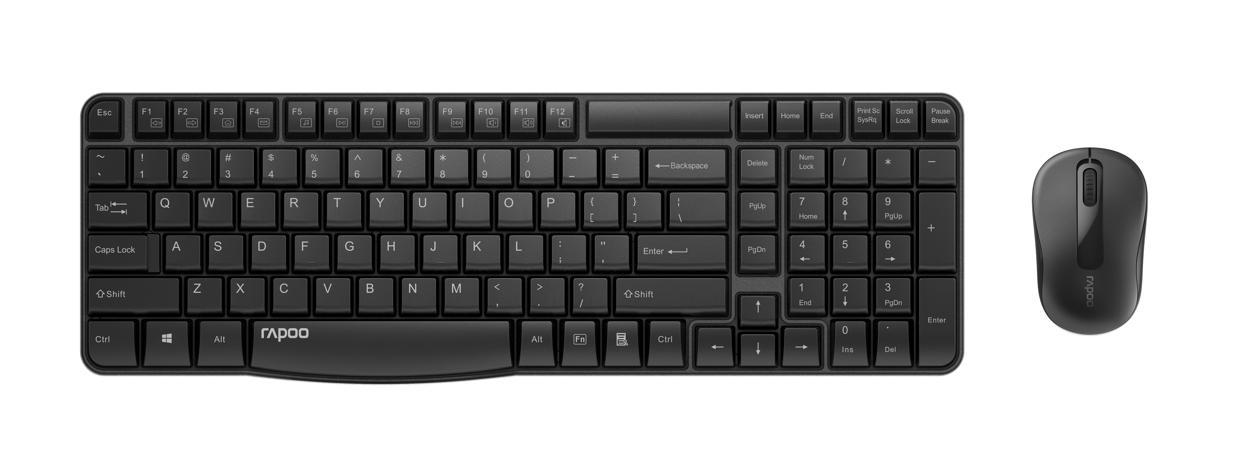 Rapoo X1800S - Pack Clavier/Souris - Cybertek.fr - 1