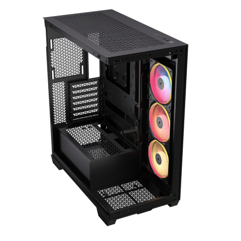 Corsair 3500X LX-R RGB iCUE LINK Noir Noir - Boîtier PC Corsair - 9