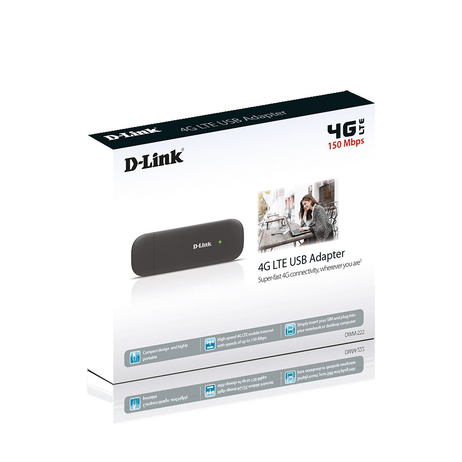D-Link USB 4G LTE 150Mb - DWM-222 - Routeur D-Link - Cybertek.fr - 1