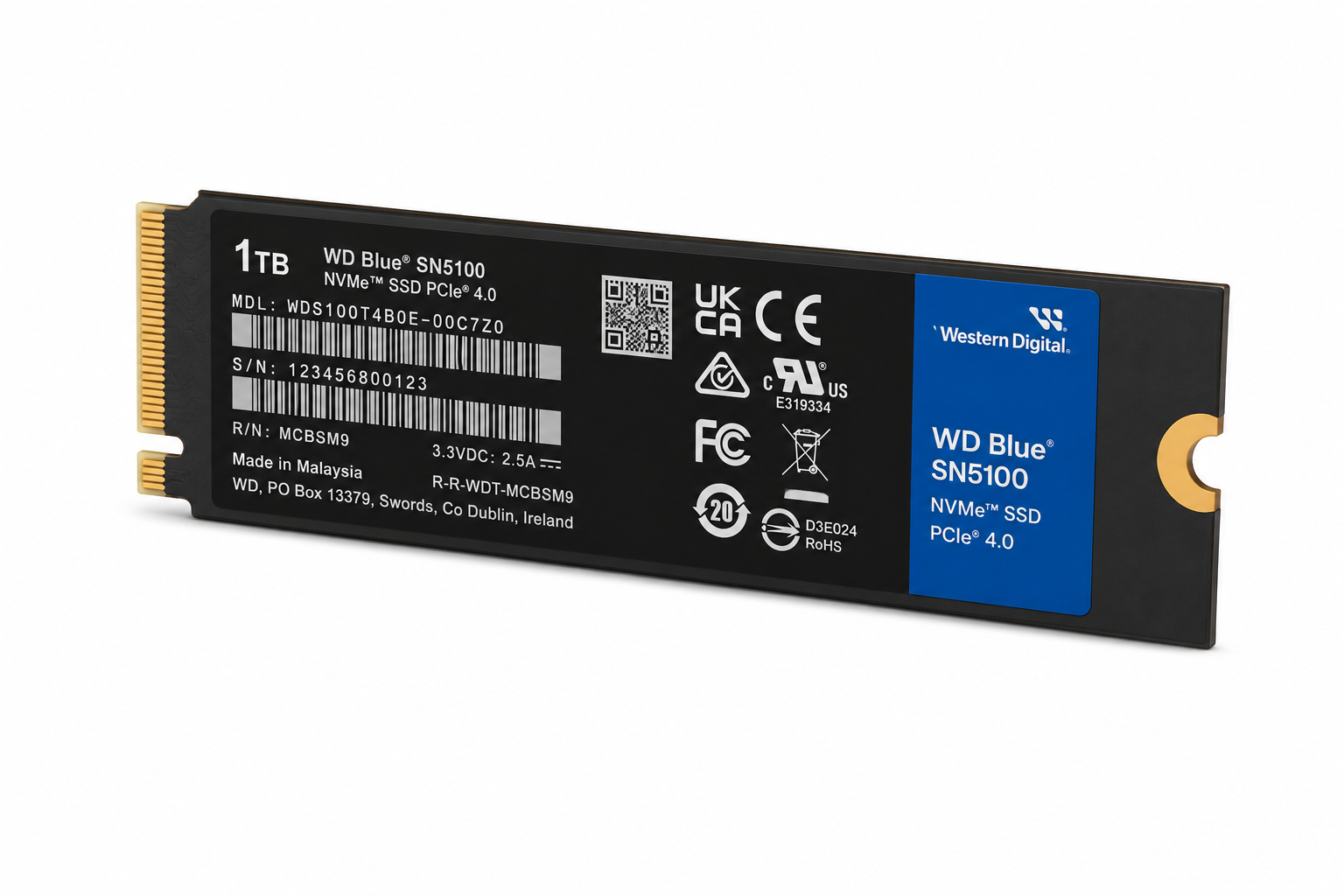 Sandisk SN5100 Blue BULK  M.2 - Disque SSD Sandisk - Cybertek.fr - 3