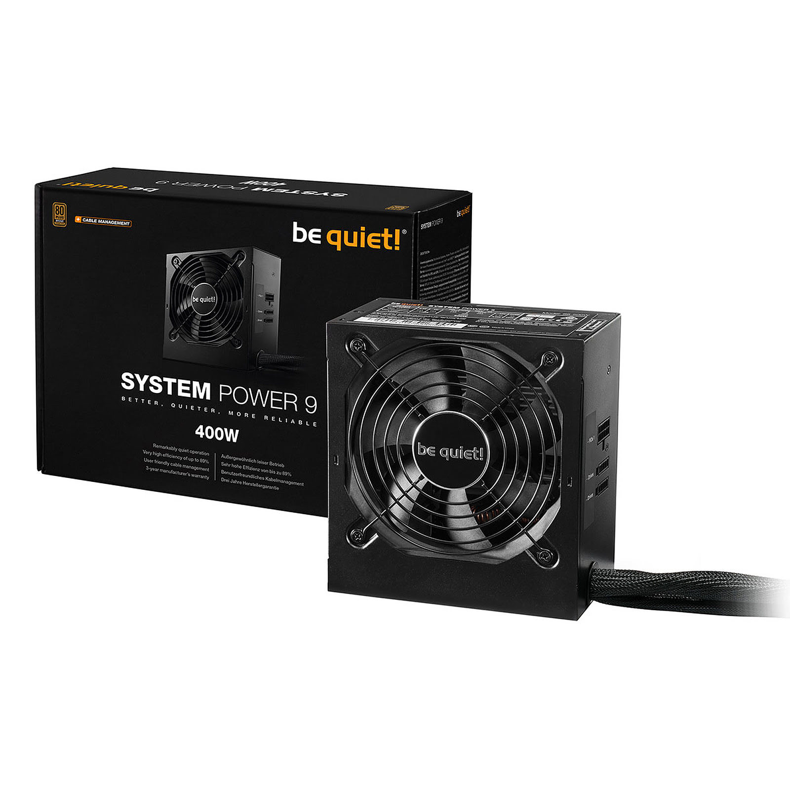 be quiet! System Power 9 CM (400W) - Alimentation be quiet! - 1
