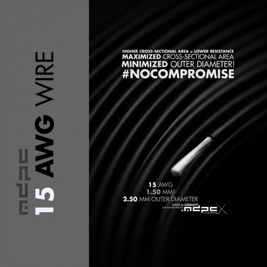 MDPC-X 15-AWG hook-up wire BLACK 100m (WI100-15AWG-BK) - Achat / Vente Modding sur Cybertek.fr - 0