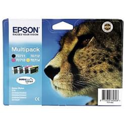 image produit Epson  Cartouche Multipack T0715 Noir/C/J/M Cybertek