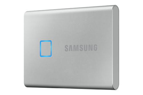 Samsung Portable T7 Touch 500Go USB3.2 Gen.2 Silver (MU-PC500S/WW) - Achat / Vente Disque SSD externe sur Cybertek.fr - 2