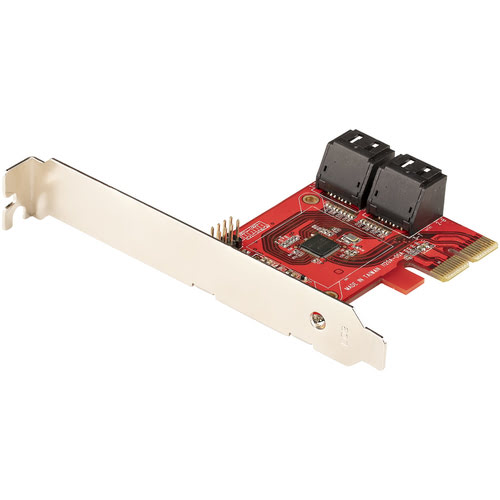 image produit StarTech PCI-E - 4 Ports SATA - 4P6G-PCIE-SATA-CARD Cybertek