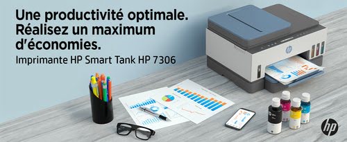 Imprimante multifonction HP Smart Tank 7306 All-In-One - 7