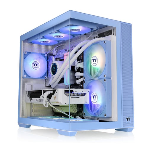 Thermaltake View 380 TG ARGB Hydrangea Blue Bleu - Boîtier PC - 1