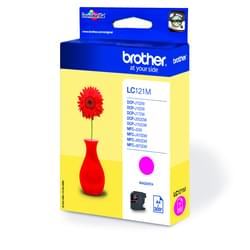 Cartouche LC121M Magenta pour imprimante Jet d'encre Brother - 0