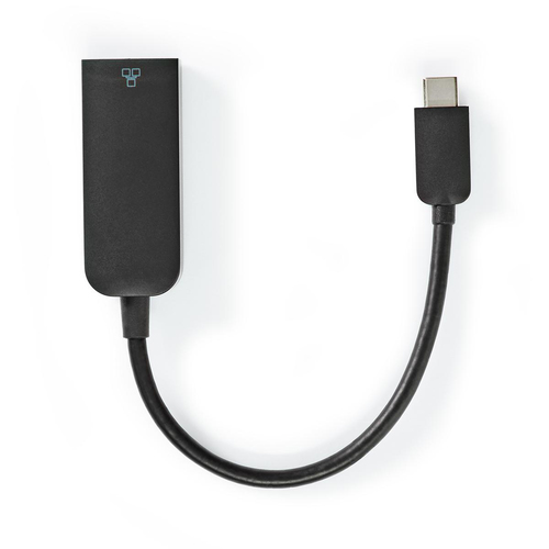 Adaptateur USB C 3.2 vers RJ45 Femelle - 0.2m Noir - 0