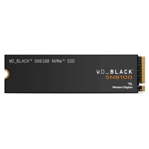 Disque SSD WD Black SN8100 1To NVMe Gen5 M.2 Cybertek