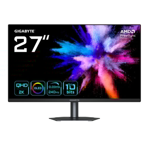 Ecran PC Gigabyte GO27Q24 - 27" QD-OLED QHD 240Hz 0,03ms Pivot USB-C Cybertek