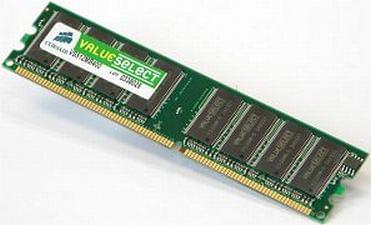 Corsair  512Mo DDR 400MHz PC3200 - Mémoire PC Corsair sur Cybertek.fr - 0