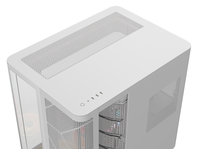Corsair Air 5400 LX-R RGB Link Blanc Blanc - Boîtier PC Corsair - 8