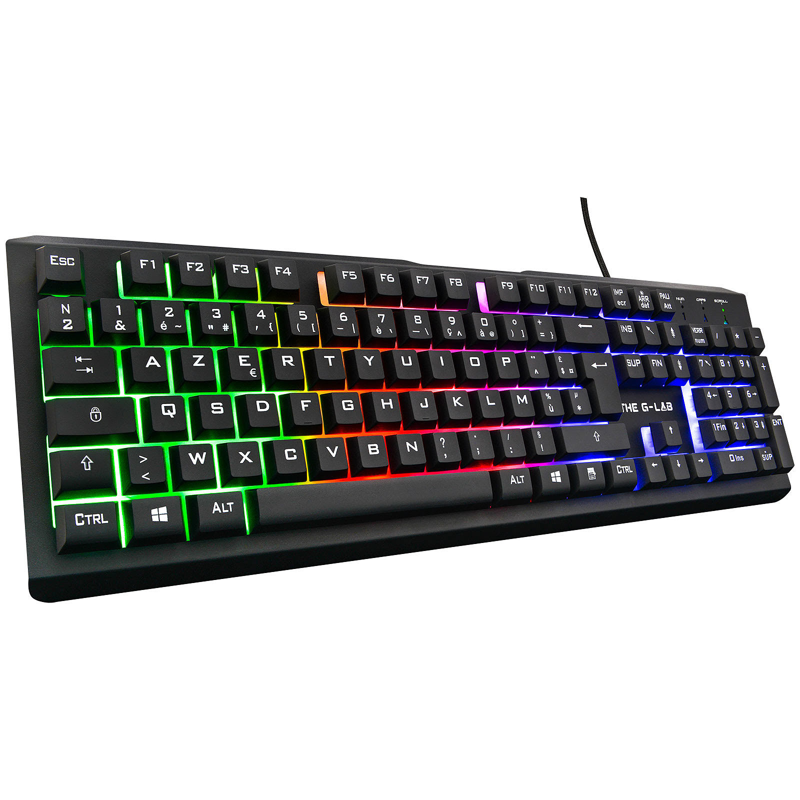 Pack CLAVIER/SOURIS THE G-LAB COMBO TUNGSTEN (Souris / Clavier / SA