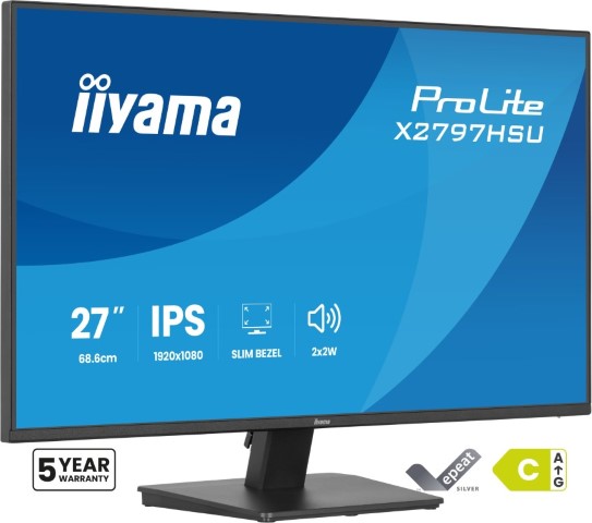 Iiyama 27 pouces  X2797HSU-B1 - Ecran PC Iiyama - Cybertek.fr - 1